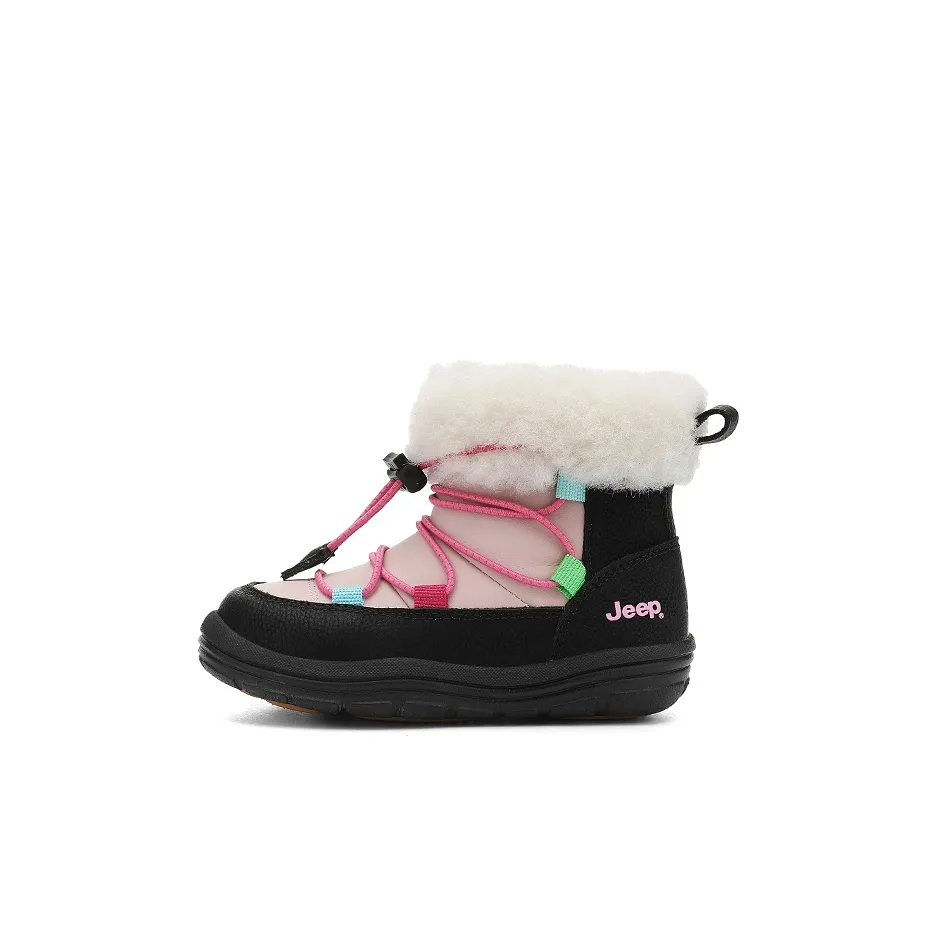 Jeep Slip-resistant Abrasion-resistant Thermal High-Top Children's Winter Boots for Ages 3-7 Years