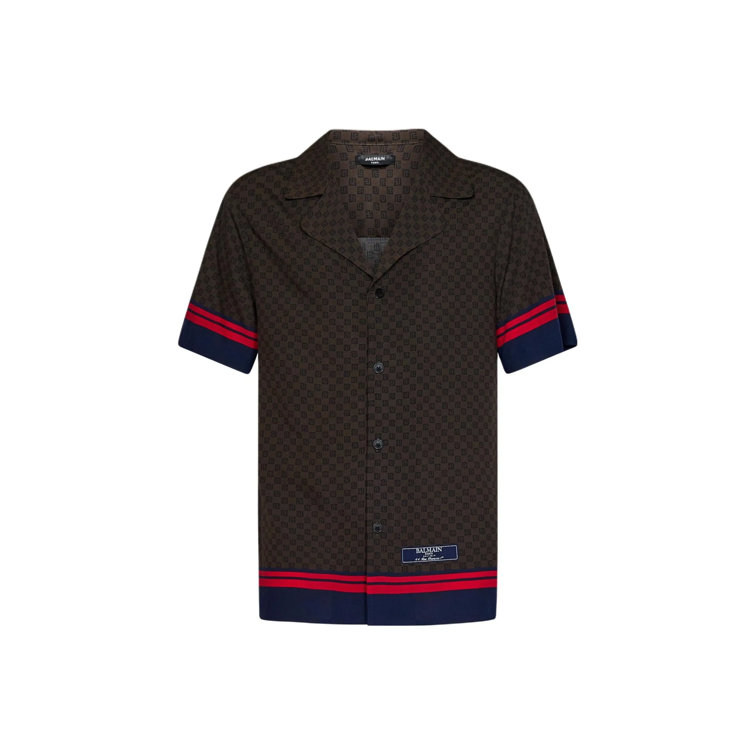 BALMAIN Коричневые Мужские Рубашки