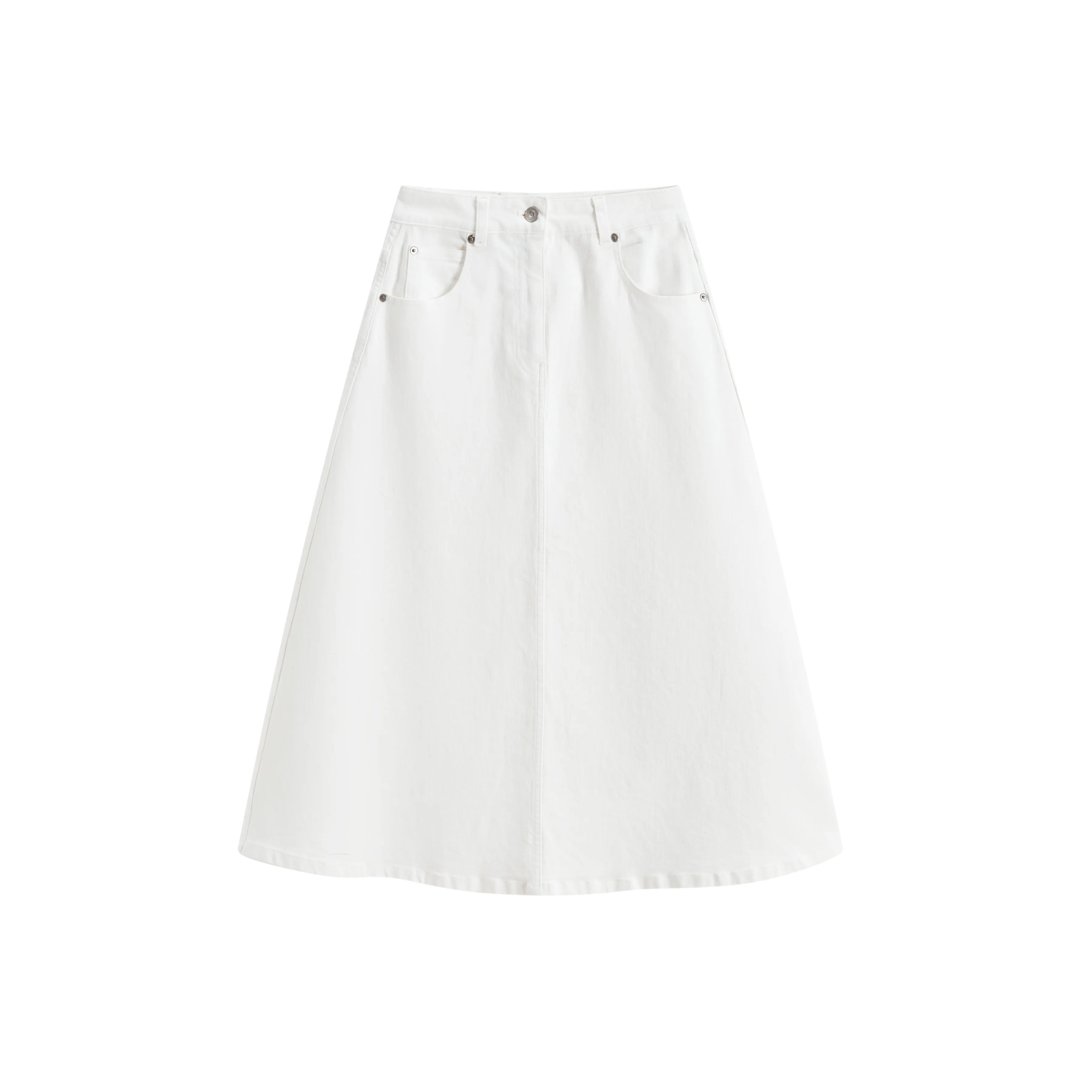 GJ HJ Премиум Белый Женские Джинсовые Длинные Юбки