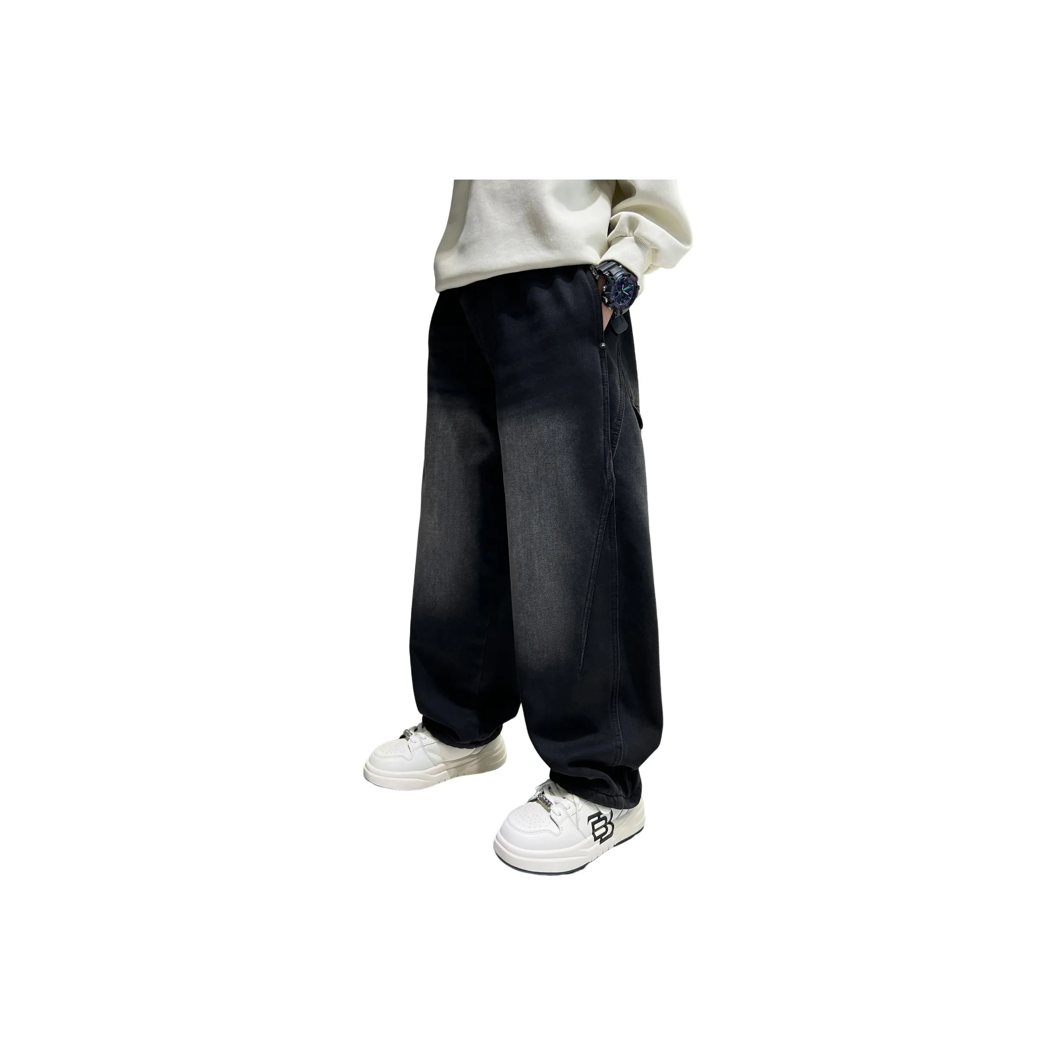 Lanza Повседневные Джинсы Зимние Черные Подростки