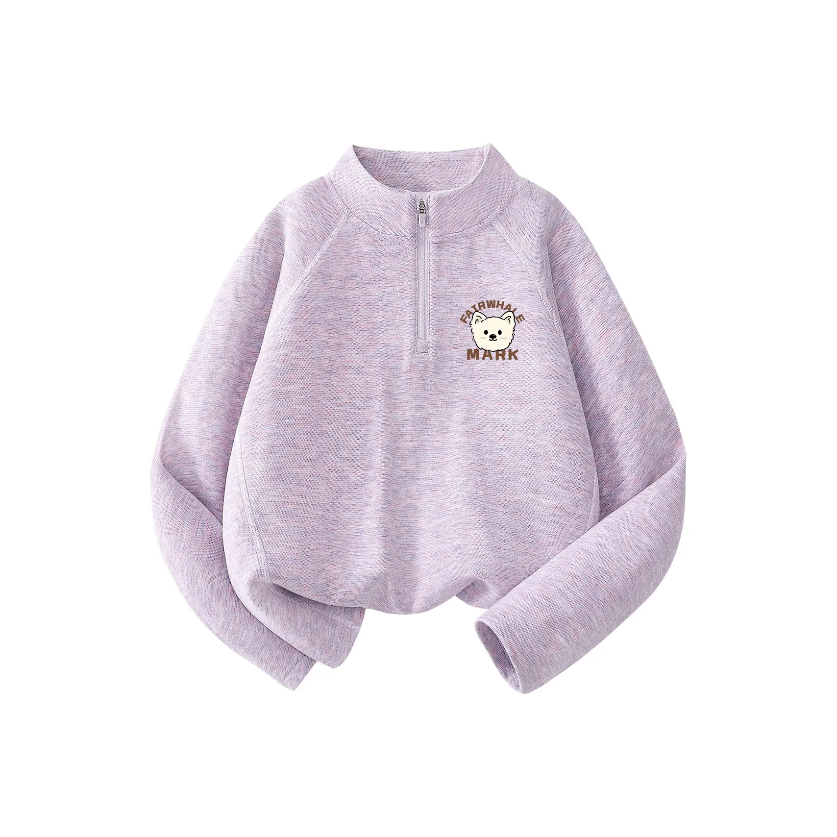 FAIRWHALE Модная Полуводолазка T-Рубашка Стильный и Простой Минималистский стиль 1 упаковка Детская