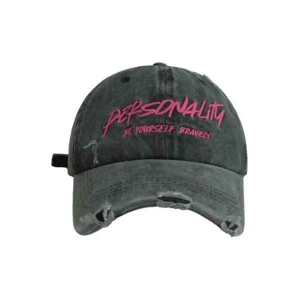 FREE RABBITⅡ Рваные Изогнутый козырек Большая окружность головы Подчеркивает черты лица Кепки Унисекс