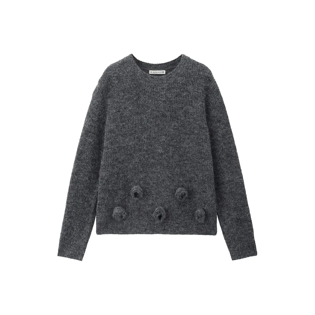 Giordano 03 Dark Photinia Gray Women's Knitwear Giordano 03 Темный Фотиния Серый Женский Трикотаж