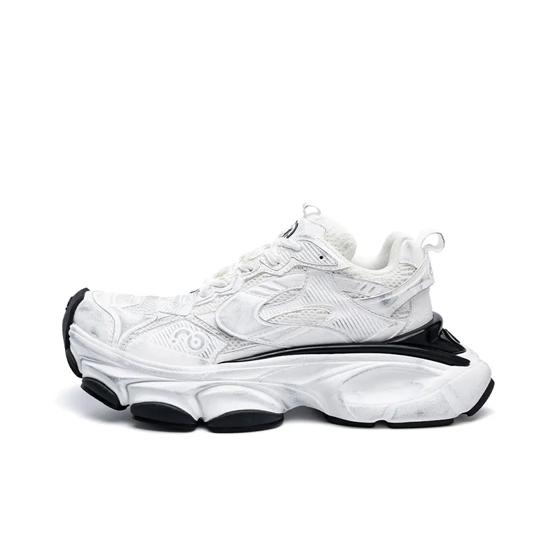 Размер CN Skate Anti Slip And Wear Resistant увеличивающий высоту низкий топ кроссовки с толстой подошвой женские грязно-белый