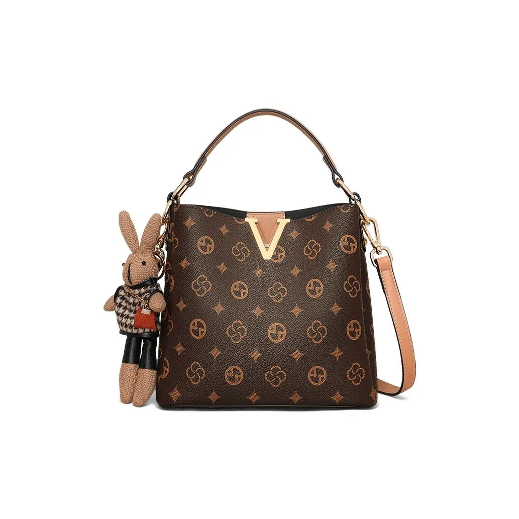 VINEY Сумка через плечо из ПВХ Сумка на плечо Средняя Женская Хаки