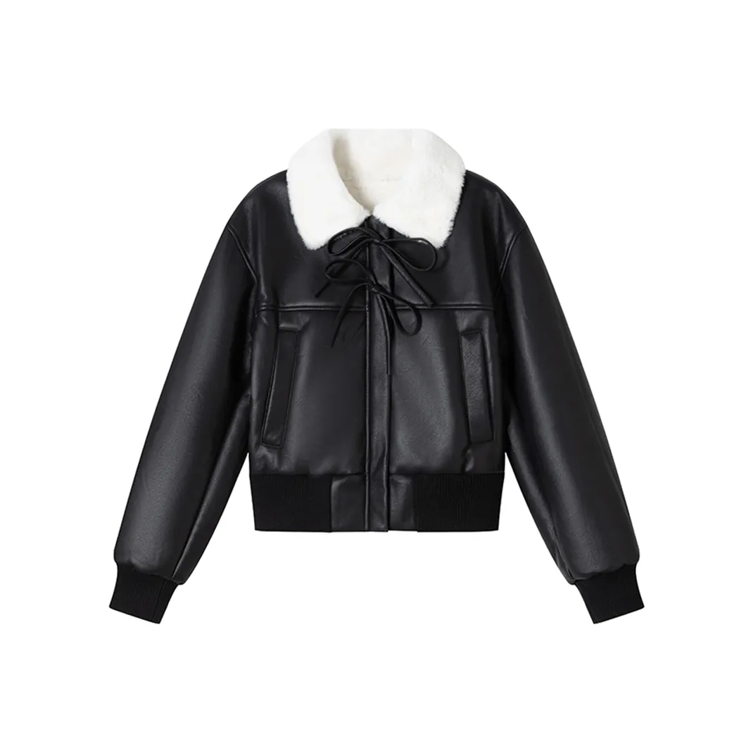 GRAYISMOON Кожа Куртка Женская