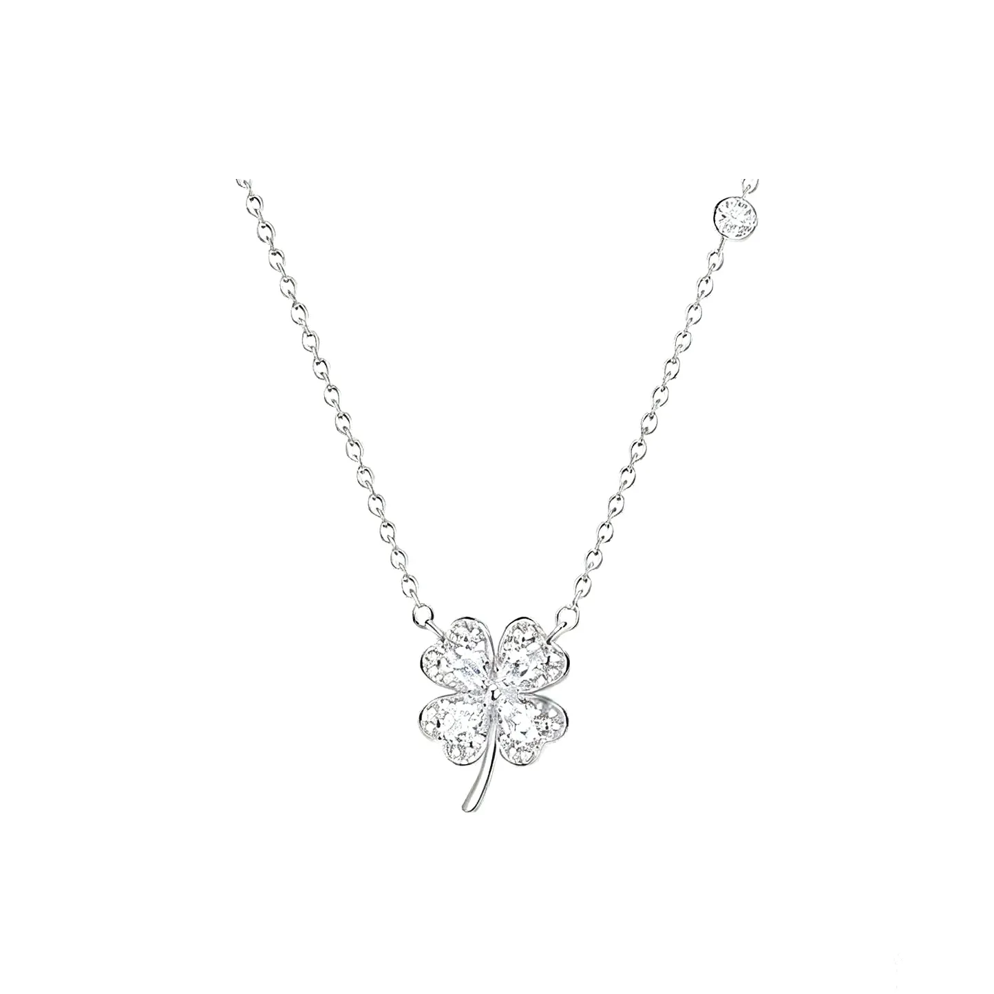 KYY 999 Fine Серебряные Искусственные Камни Ожерелье Женское