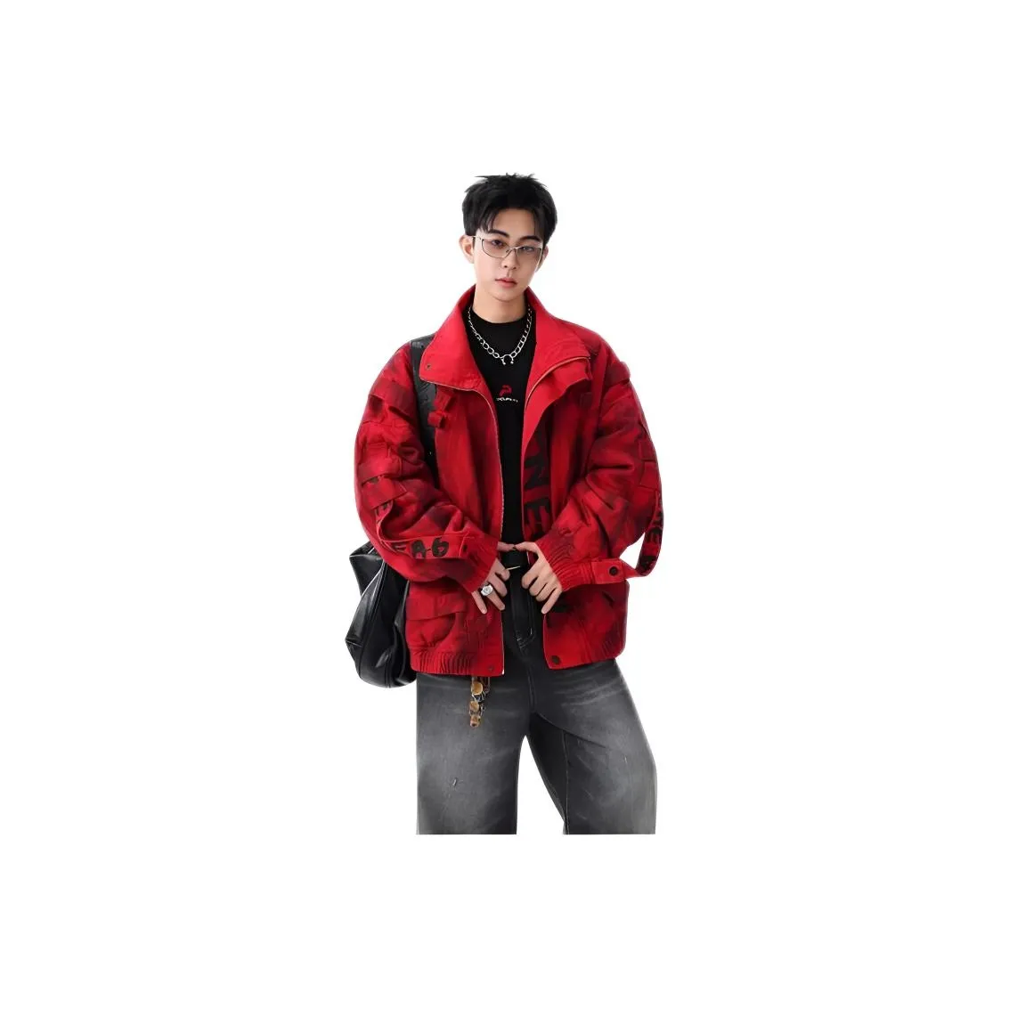 GOYN Красный с флисовой подкладкой Мужские Свитшоты