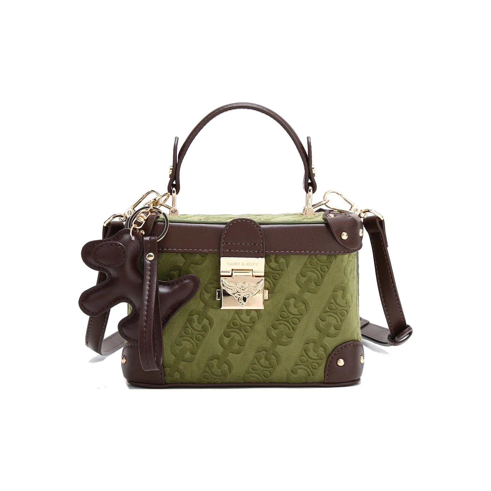 Carit Koty Полиуретан ПУ (полиуретан) Сумка Стандартная Женская Зеленая