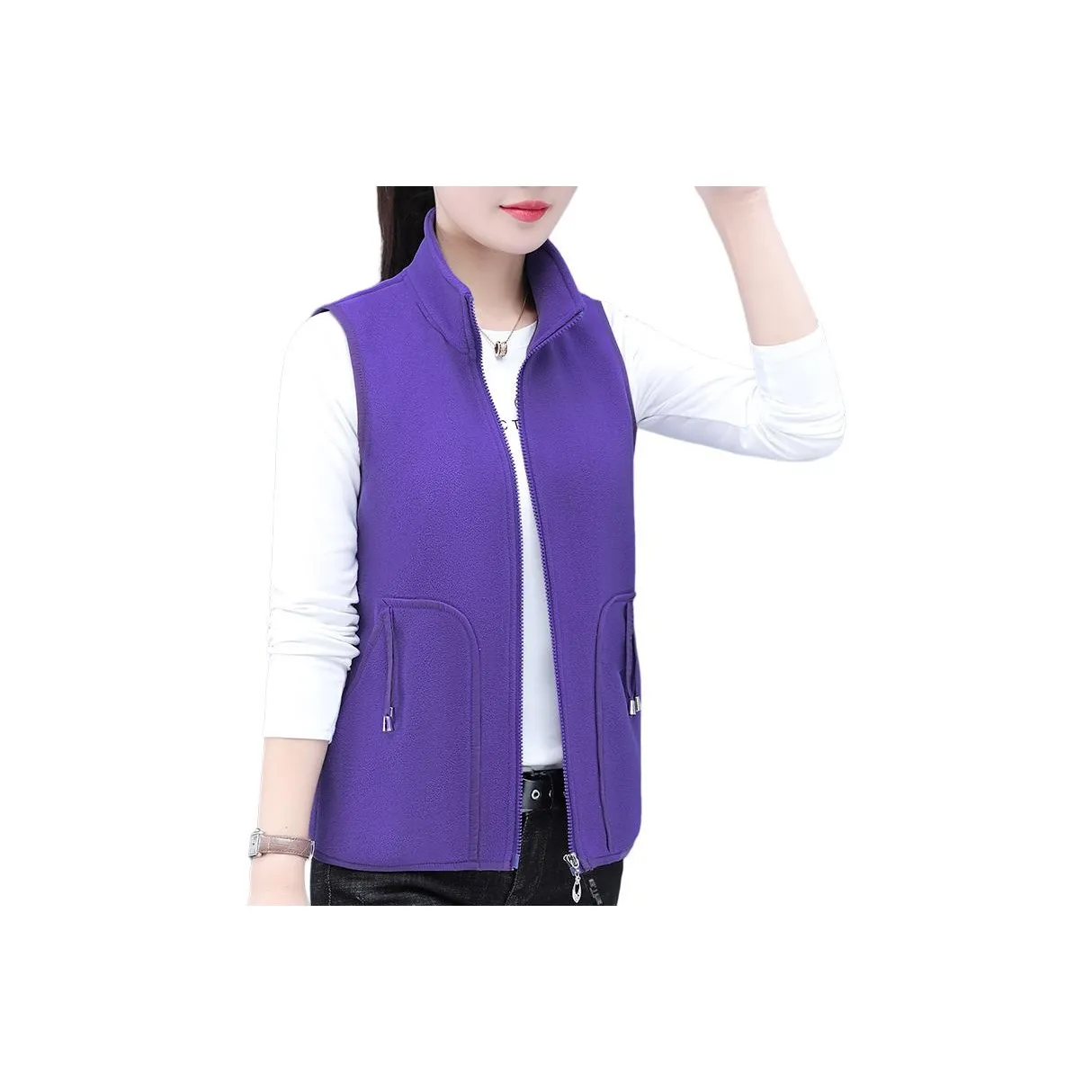 The Temptation Of The Muse Воротник-стойка Жилет Женские