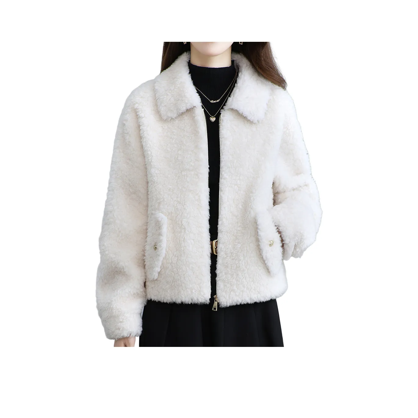 MH Белый Женские Меховые изделия