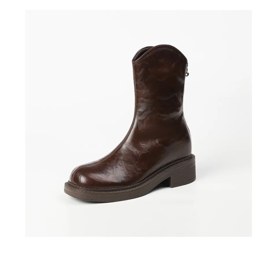 Zubumei Ботильоны 8 см Женские Коричневый