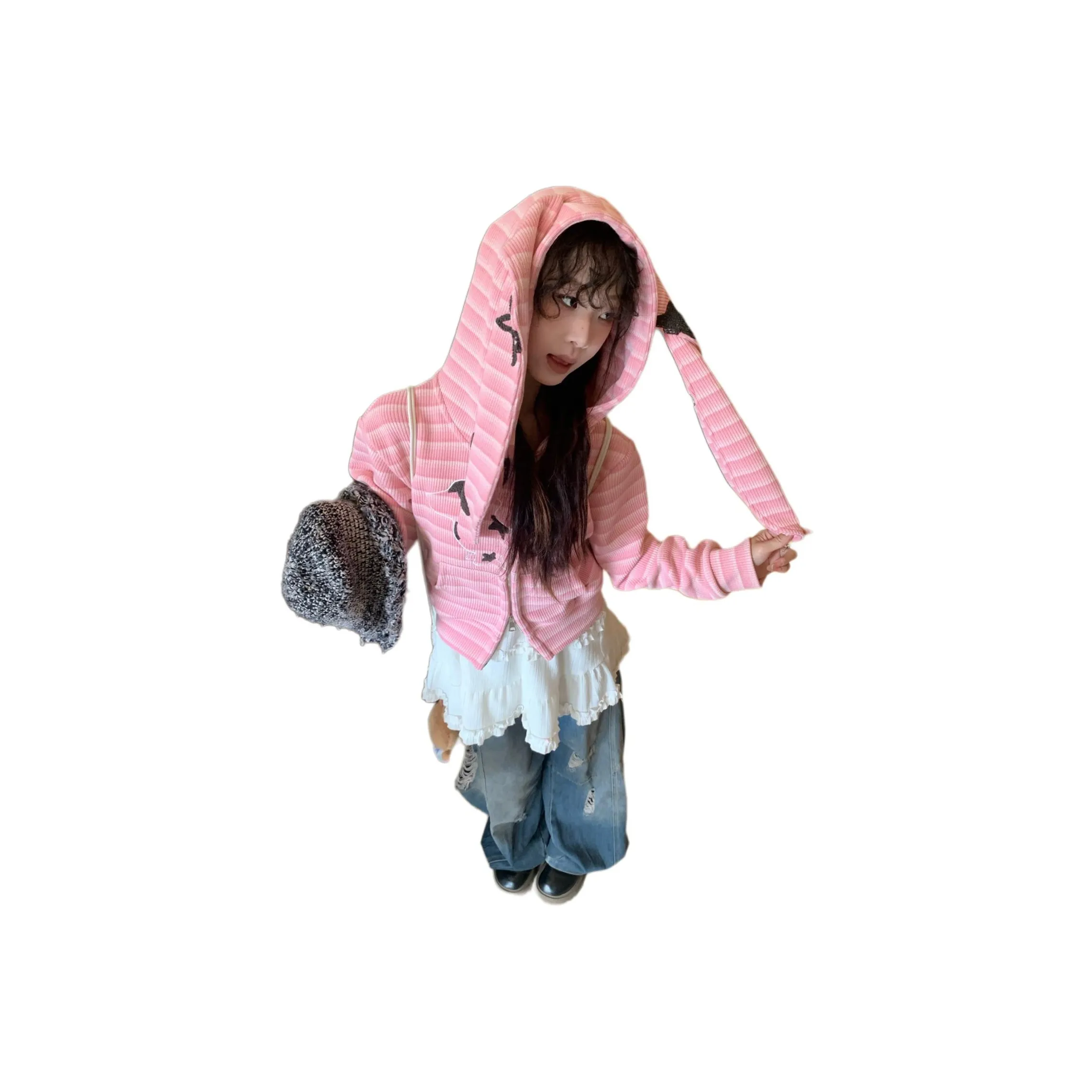 Pirkadat Розовый Женский Свитшот