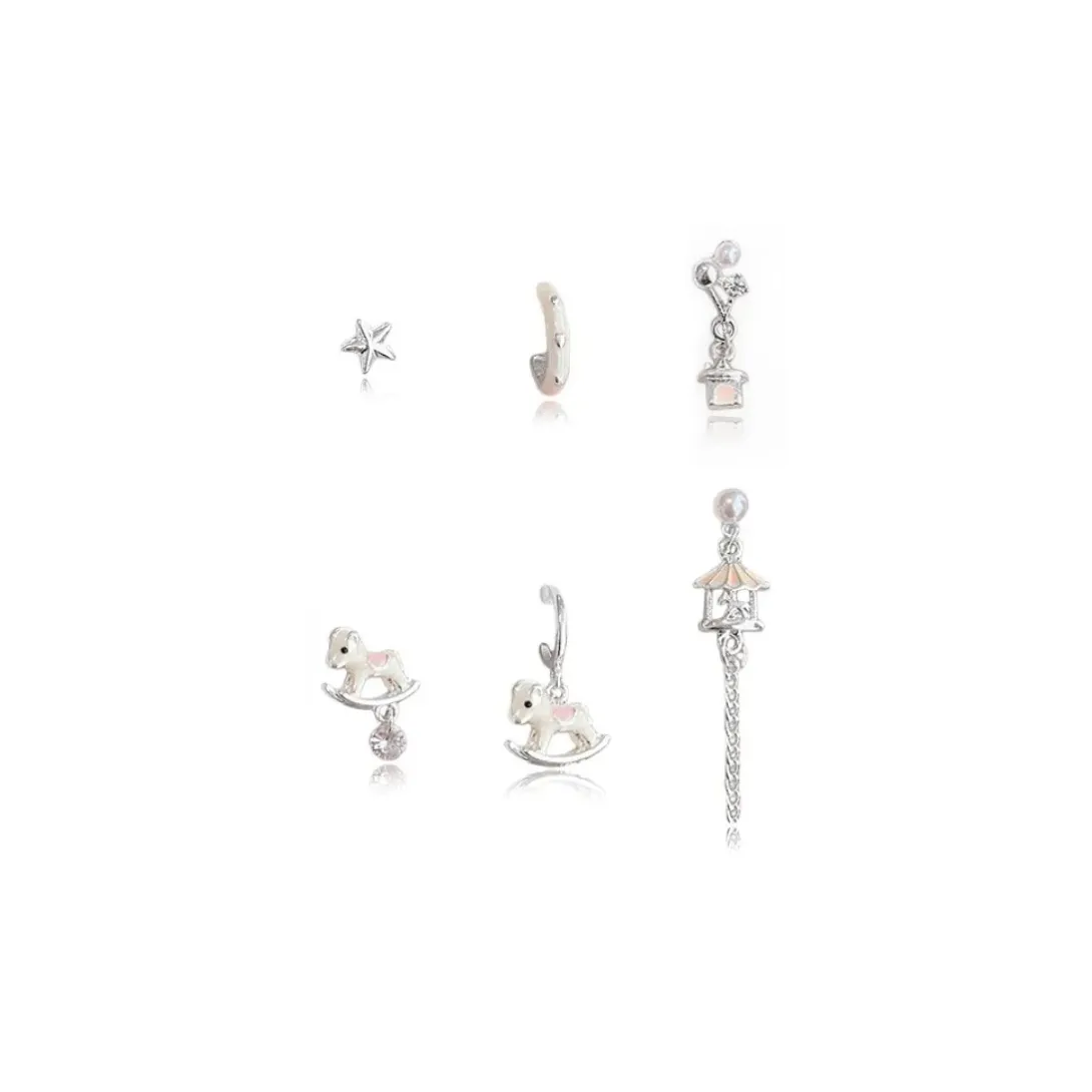 NSAOT Сплав Серьги-гвоздики Женские