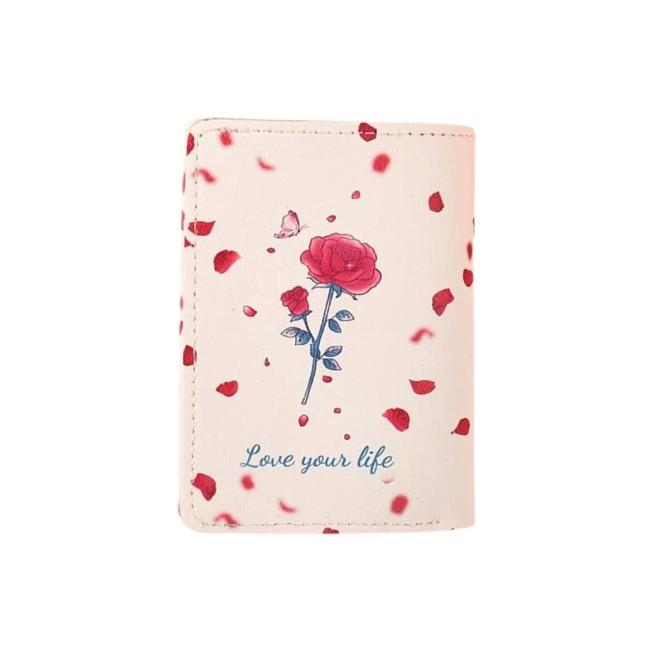 QIAJIAN Кожа Держатель удостоверения Держатель для карт Кошелек Женские Многоцветный