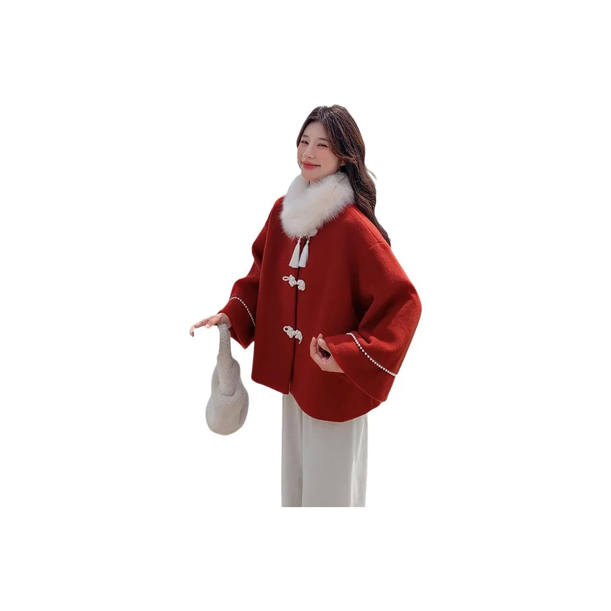 MEXICAN Red Women's Coat MEXICAN Красный Женское Пальто