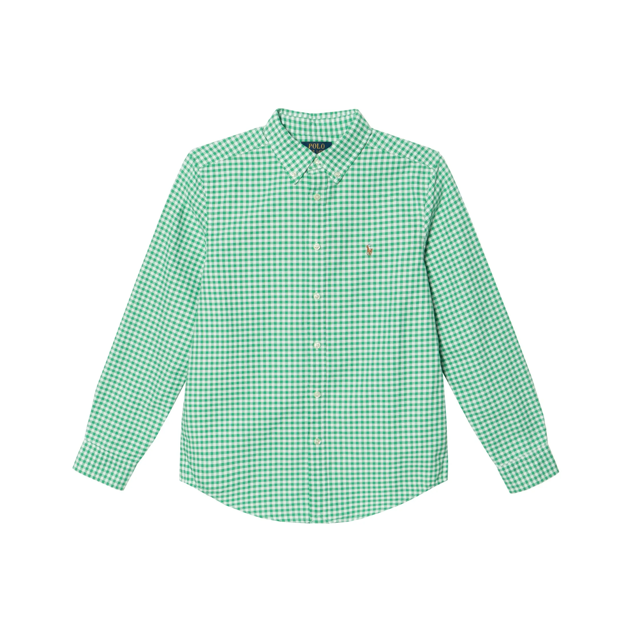 Polo Ralph Lauren Повседневная рубашка зеленая детская