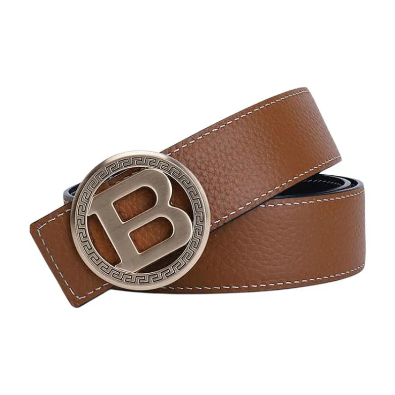 Devanro Ремни из коровьей кожи Мужской 3,5 см