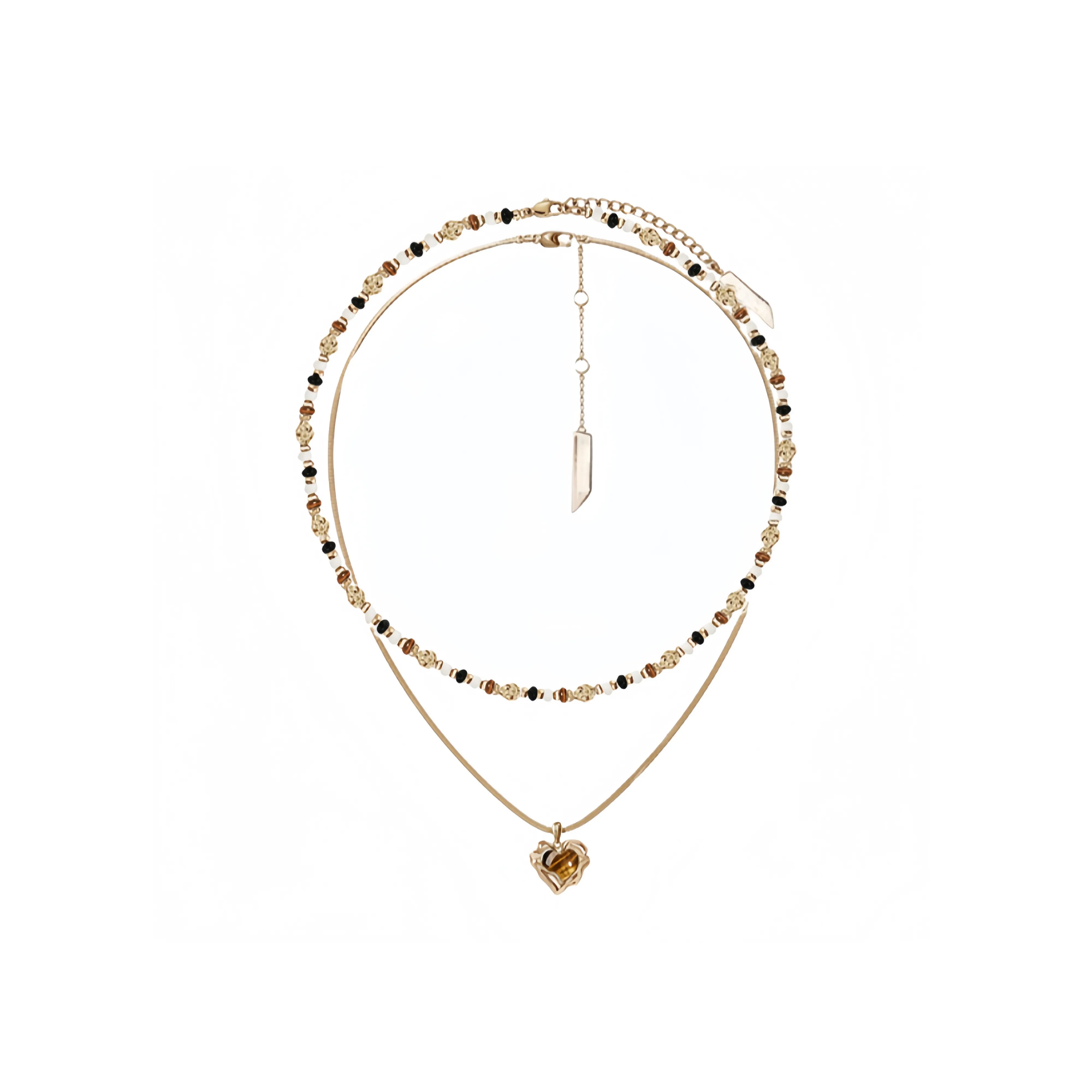 YOAR Золото-покрытое медное ожерелье для женщин