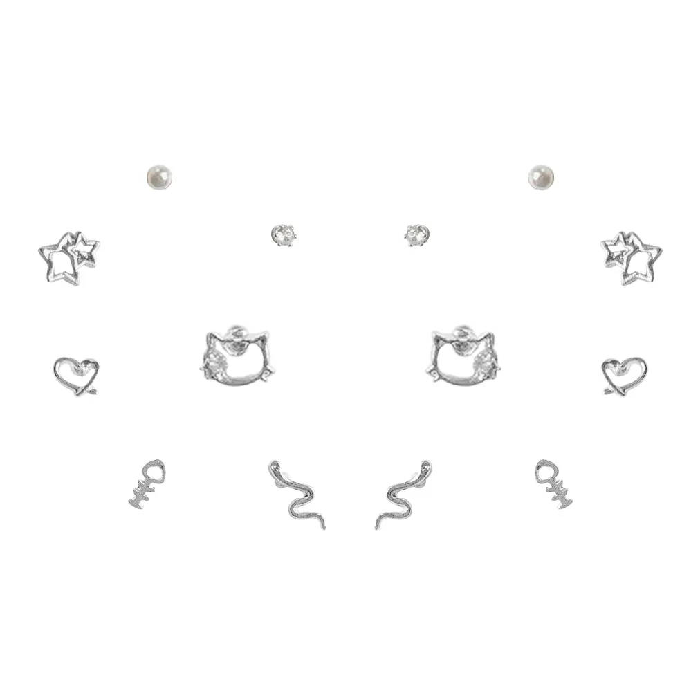 WANLIACC Сплав Серьги-гвоздики Женские