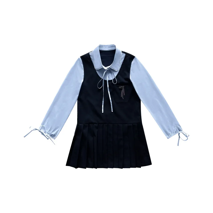 MIMIZI Длинное платье с длинными рукавами женское