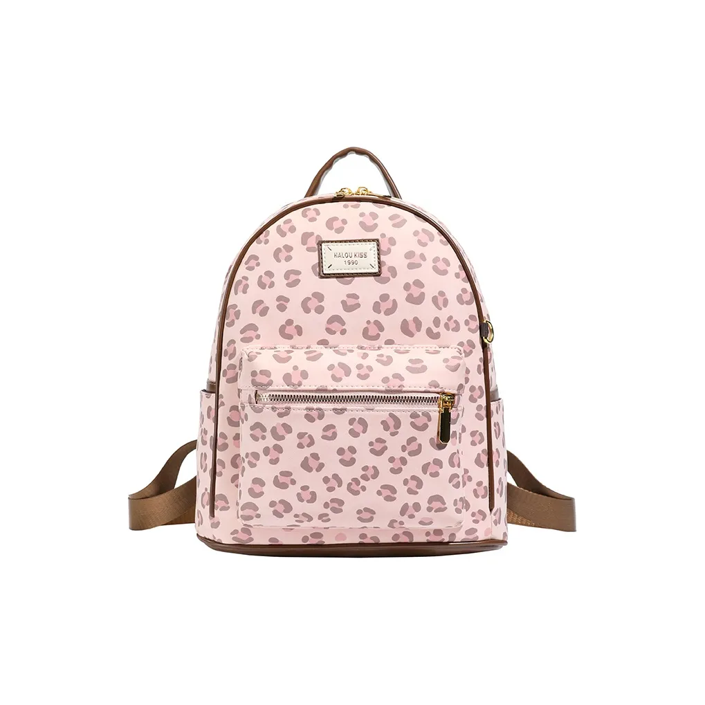 Miss Angel ПУ (полиуретан) Рюкзак Стандартный Женский Кофейный Розовый