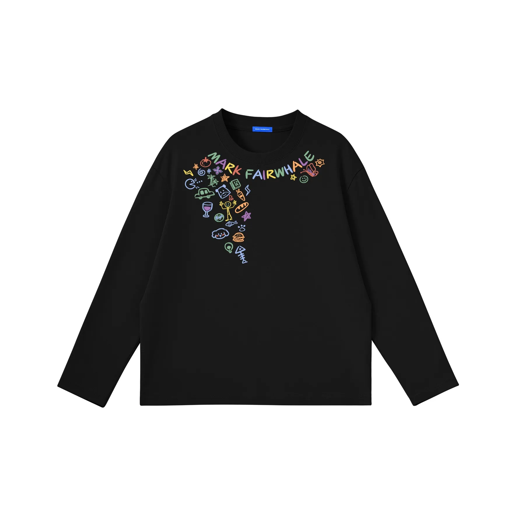 FAIRWHALE Длинный рукав Т-рубашка Мужская