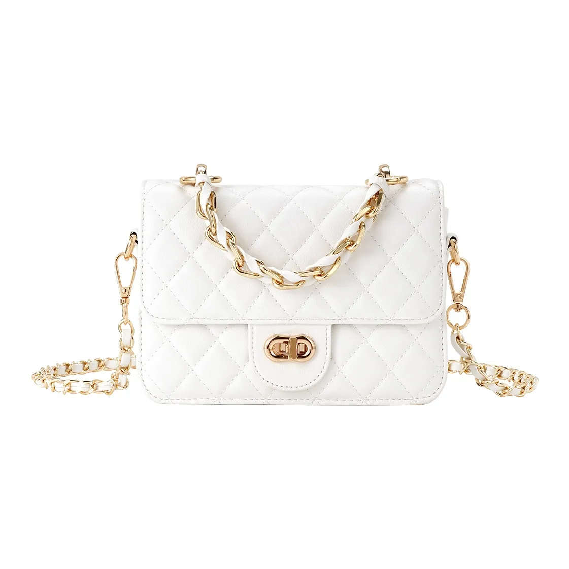 Lan Bao Fan ПУ (полиуретан) Микрофибра Флис Сумка через плечо Стандартная Женская Белая