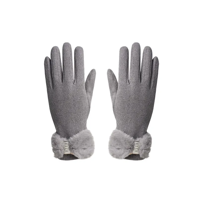 ELLE Полиэстеровый трикотаж Перчатки Женские