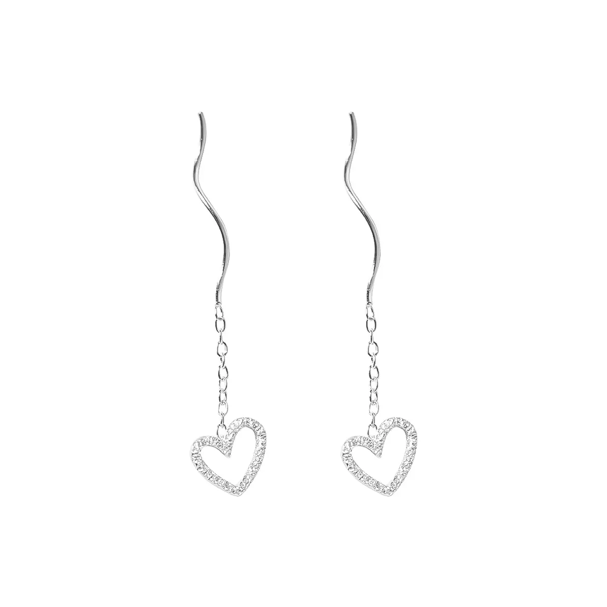 JianKai Высококачественные Серебряные Покрытые Медными Серьги-подвески Женские