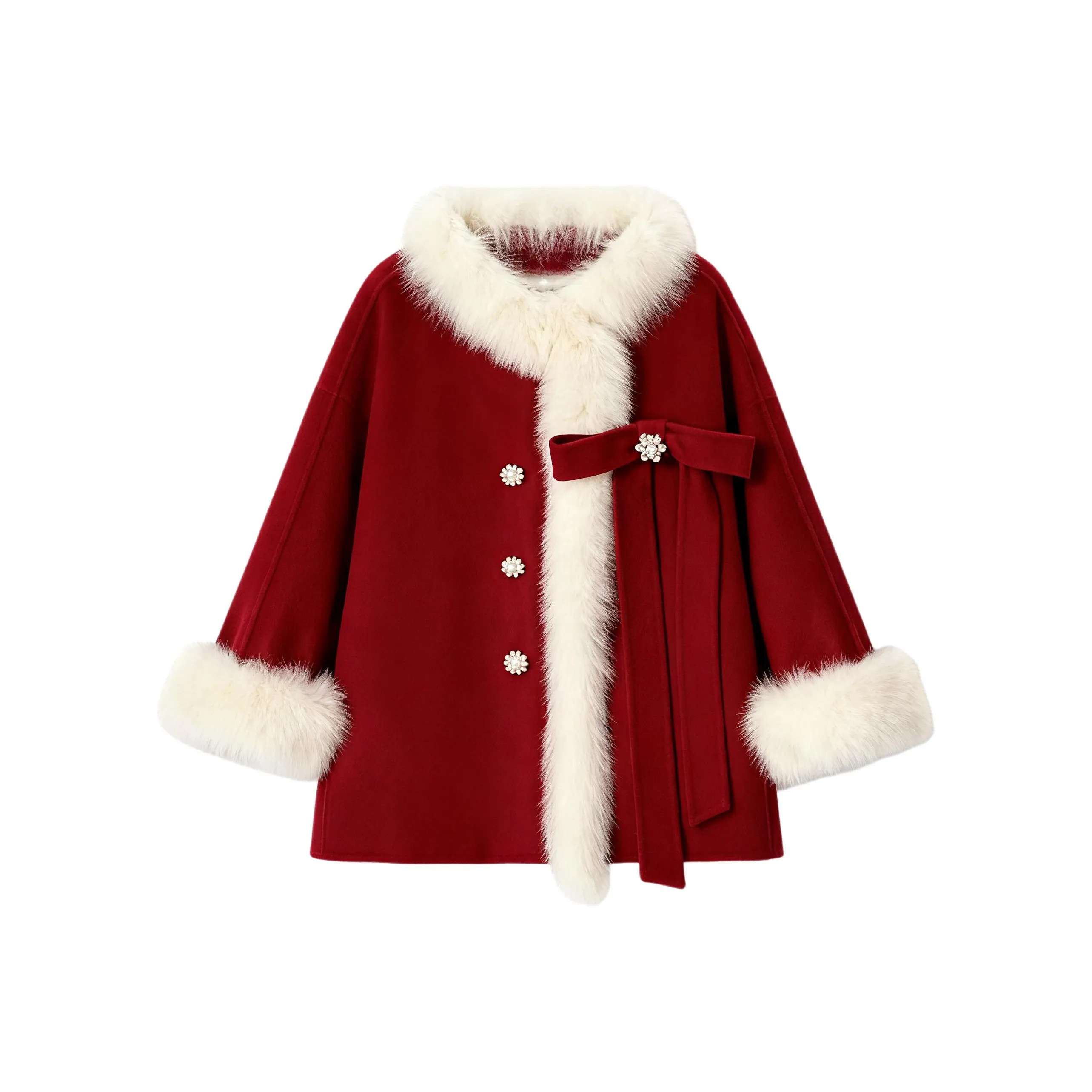 BIFH Бургунди Женское Пальто