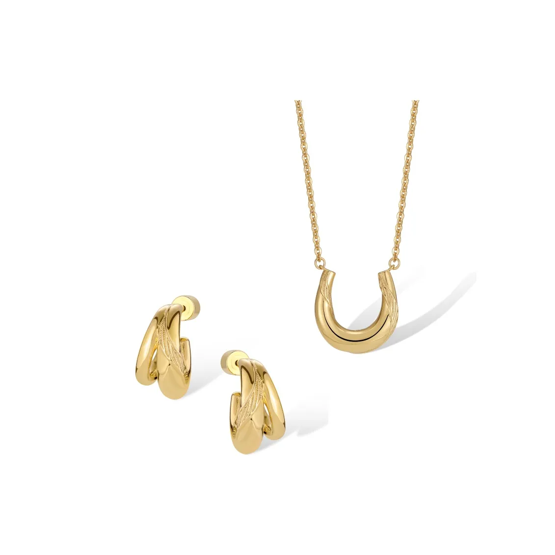 Retro Chic Ожерелья из латуни с золотым покрытием Женские