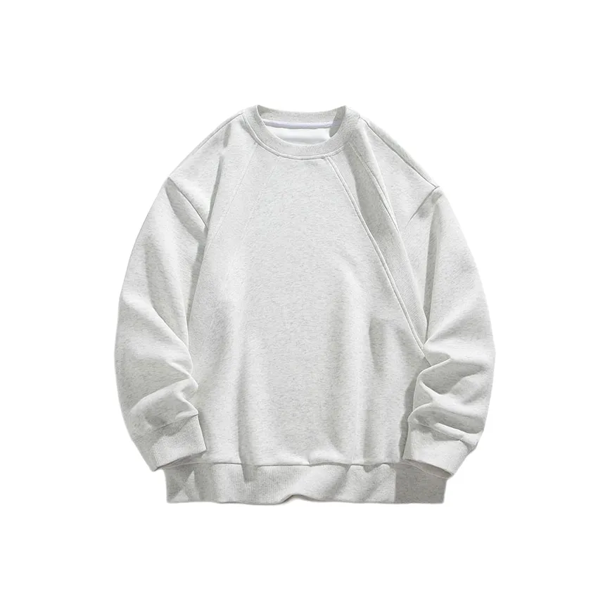 DESSO Весенний Осенний Сезон Boxy Cropped Толстовка Без Капюшона Тяжелый Внутренний слой Унисекс