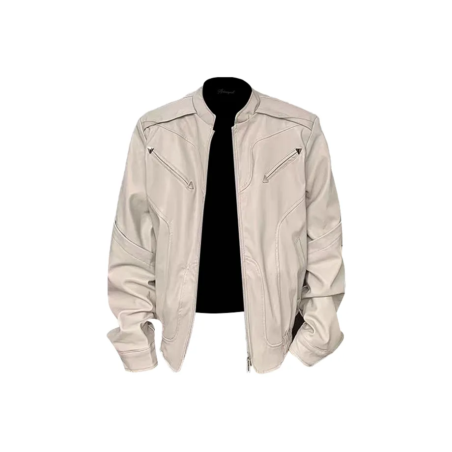 YIWANSHIDUO Кожа Куртка Унисекс