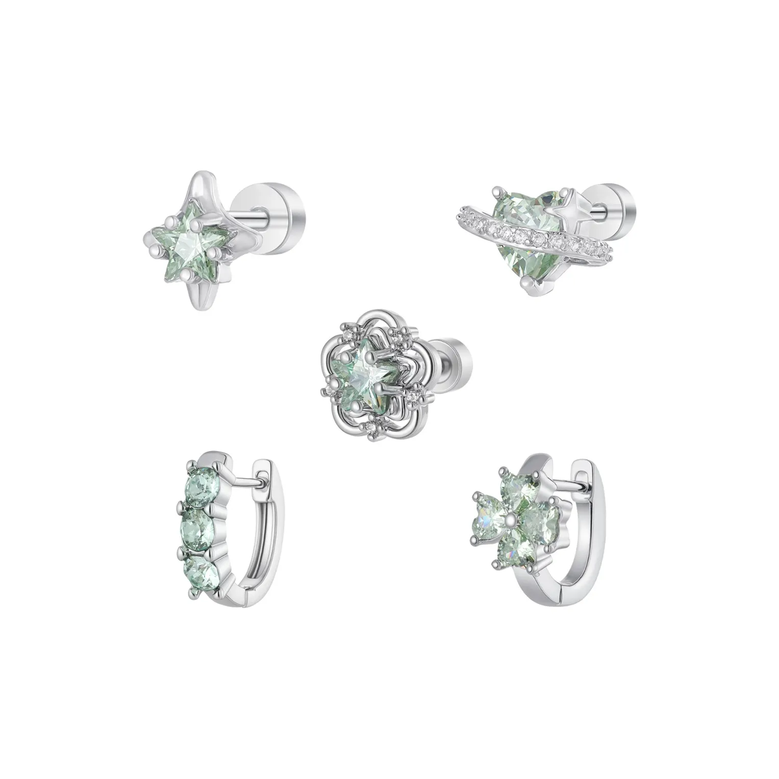 JianKai Серьги из титанового стального сплава Унисекс