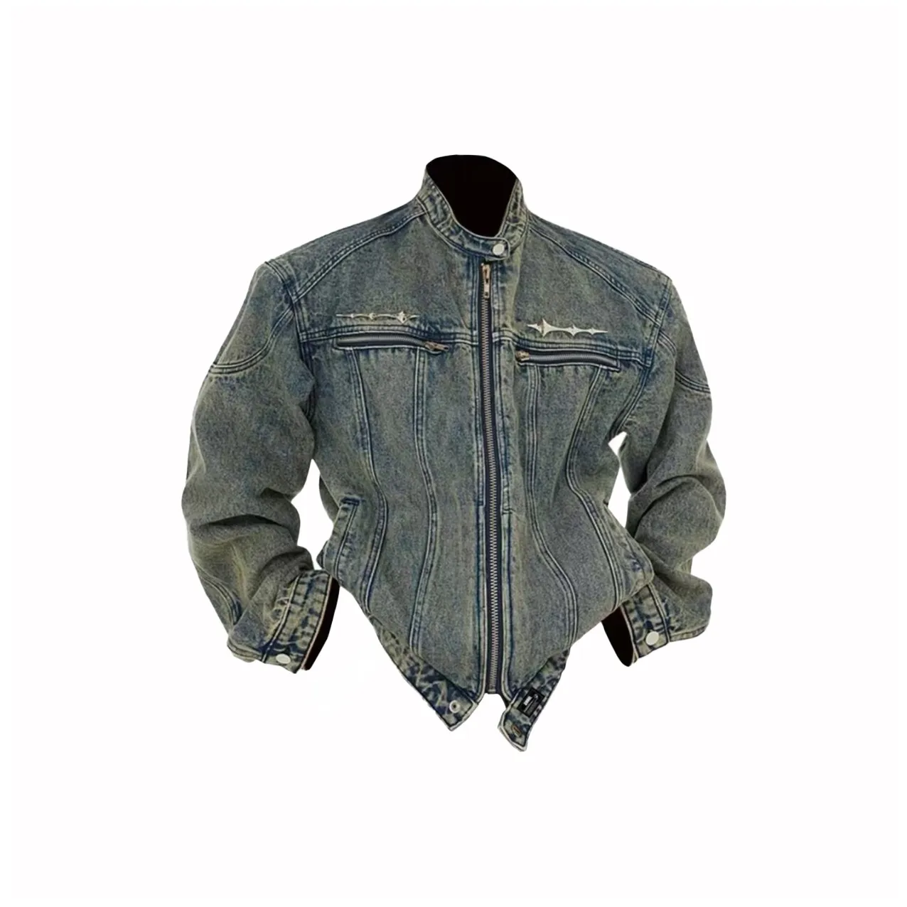 QIJIJIEQU Унисекс Джинсовые куртки