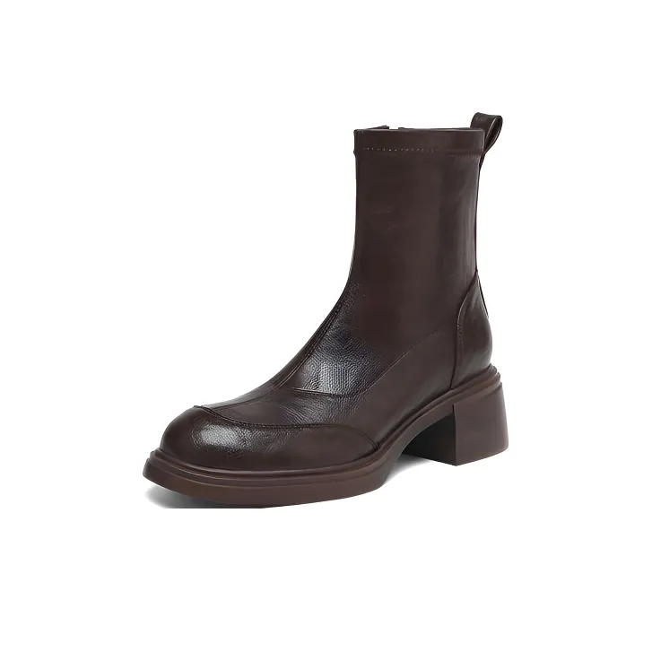 Zi Xiao Круглый носок Ботильоны Женские