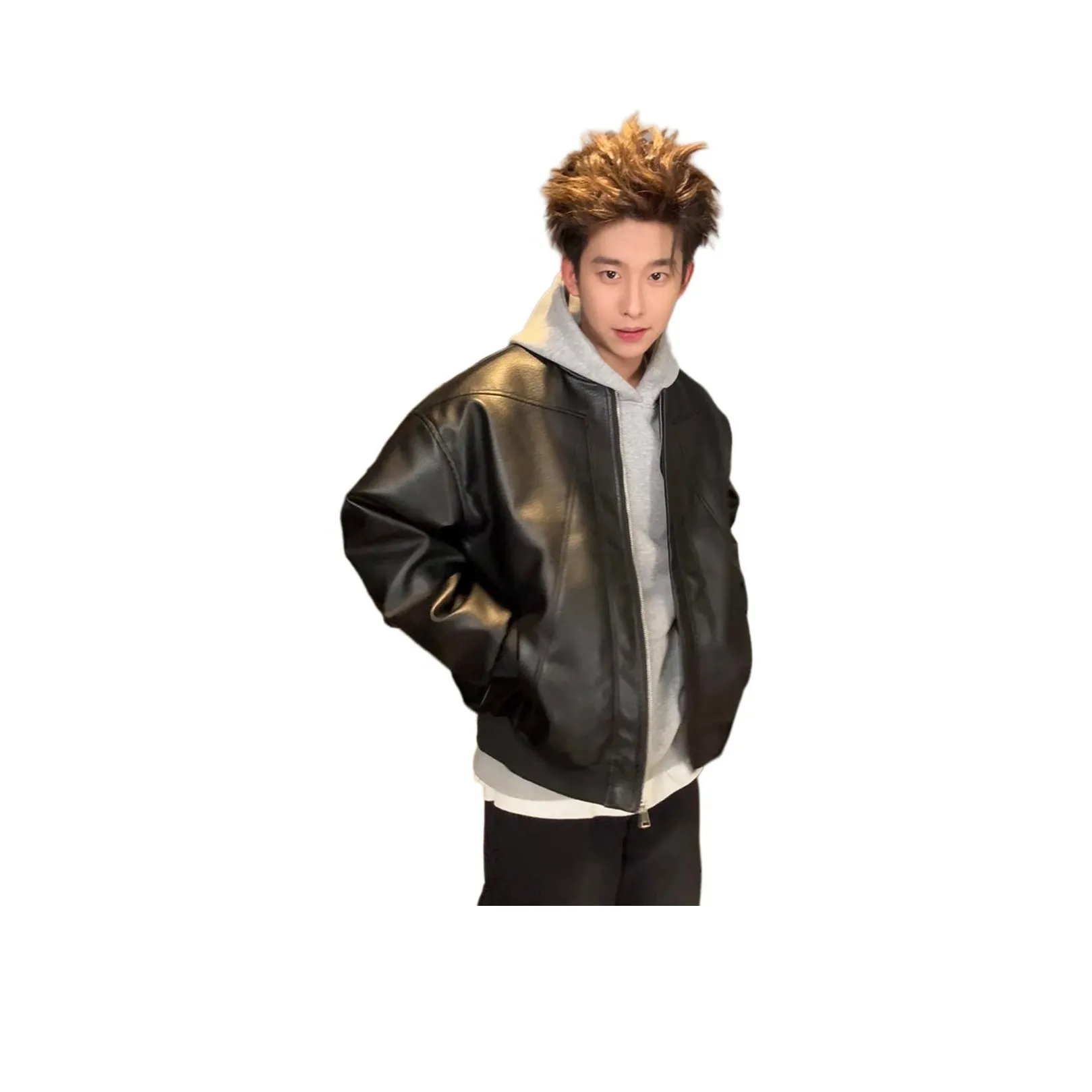 SOUL WORKER Кожа Куртка Унисекс