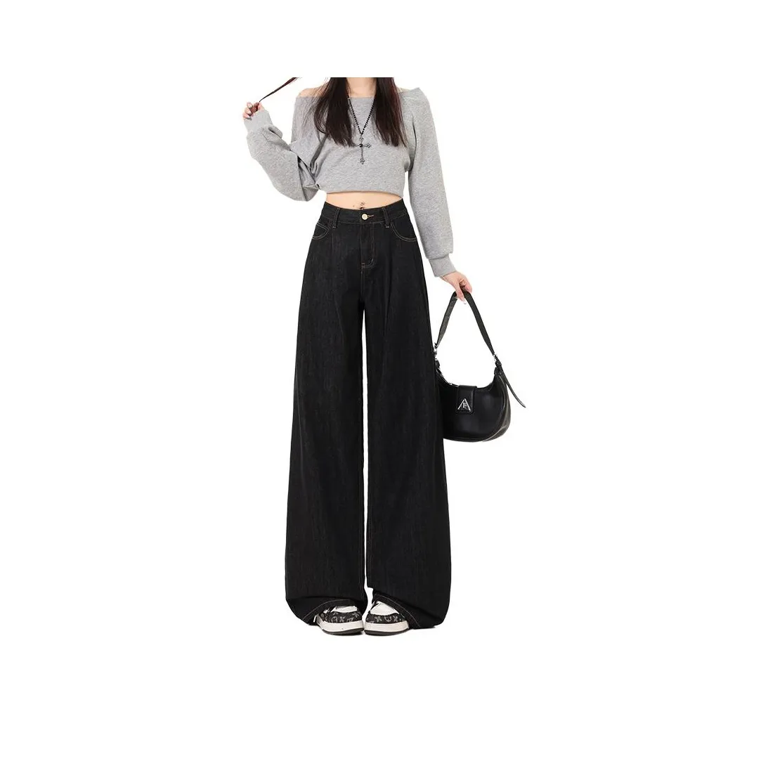 ACHIEVE ACHV Черный золотой Брюки Женские Джинсы