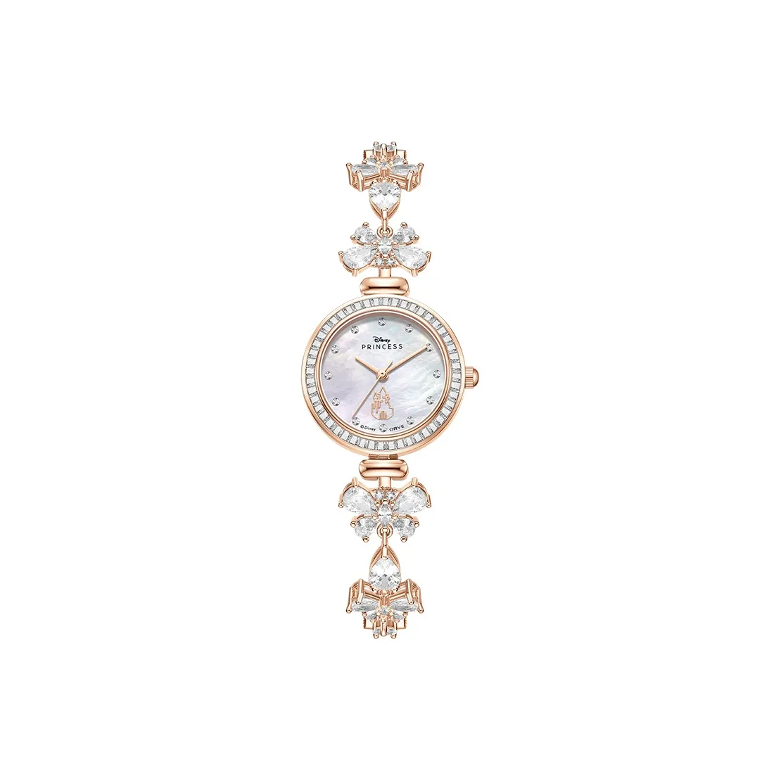 Disney Кварцевый механизм Женские Принцесса Часы 25 мм Жемчужная раковина Цвет