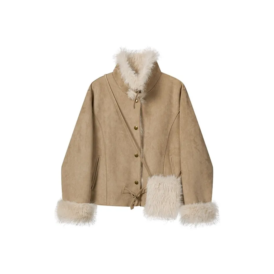 GORGEOUSIDEA Бархат Feel Пальто Женское