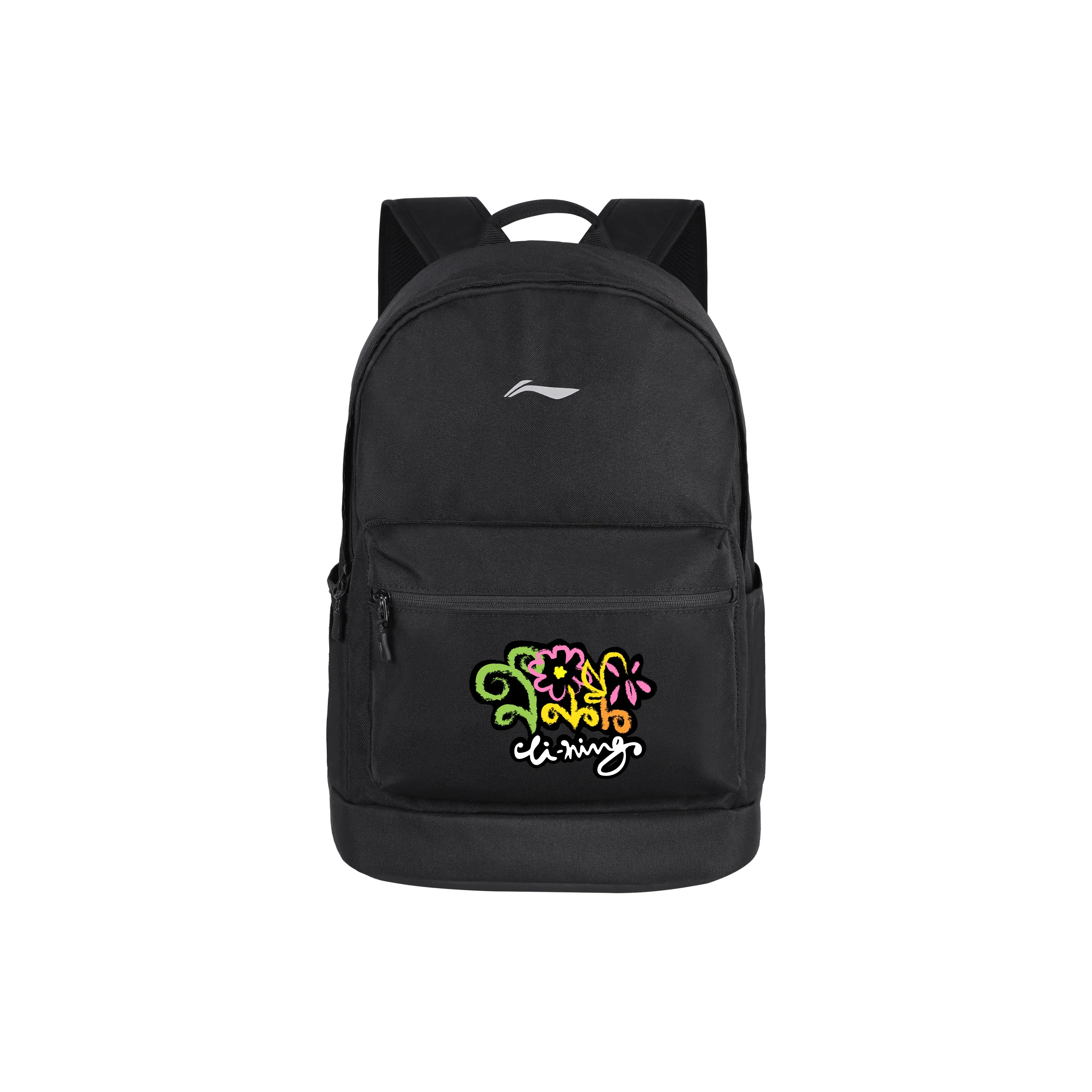 Полиэстер подкладка рюкзак стандартный унисекс черный солнце подкладка цветочный