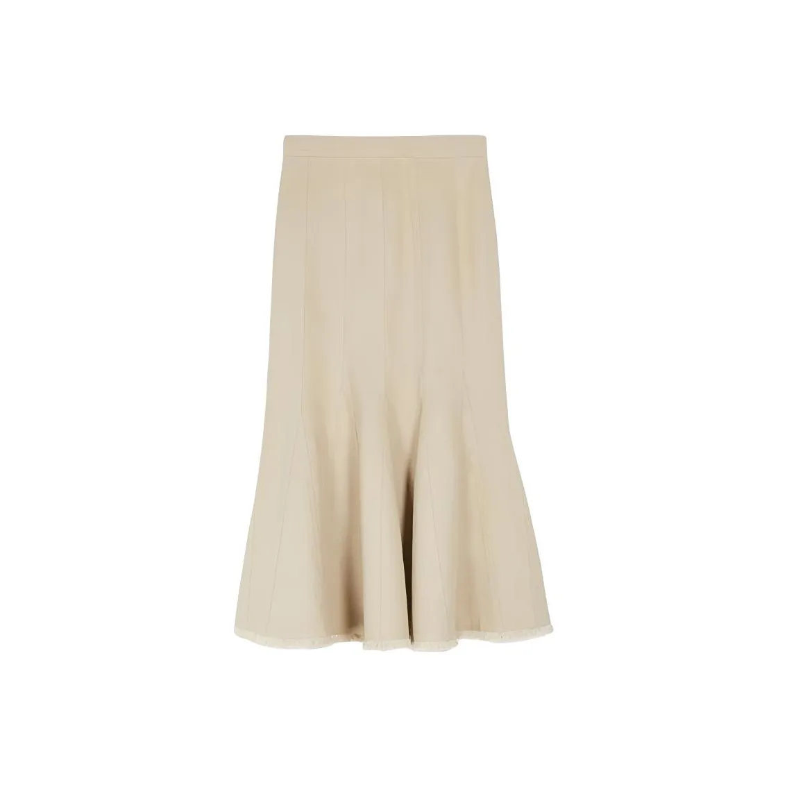 MaxMara Повседневный Длинный Юбка Женская Бежевая