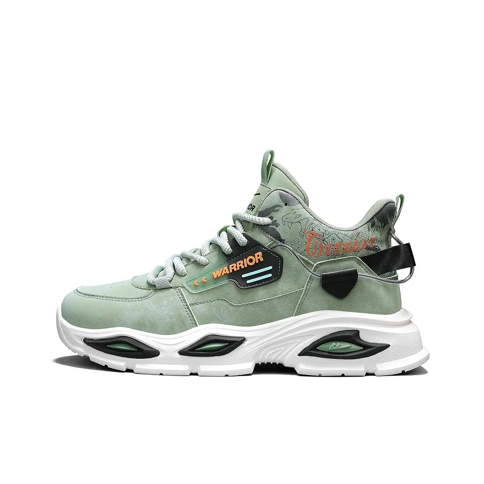 Warrior Устойчивый к истиранию Противоскользящий MID Топ Повседневная обувь Мужская Зеленая