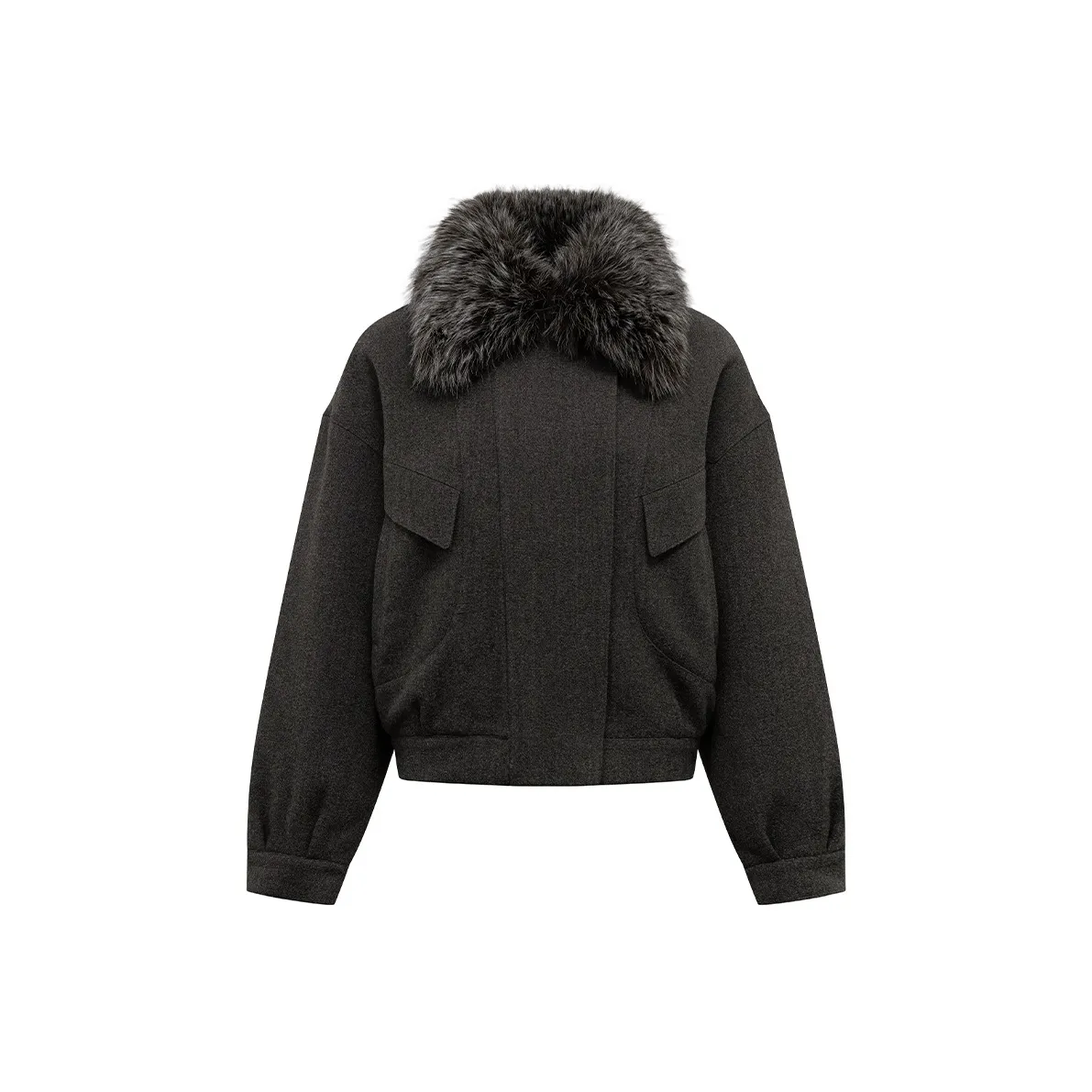 Ariseism Темно-серый Женский Короткий Пальто