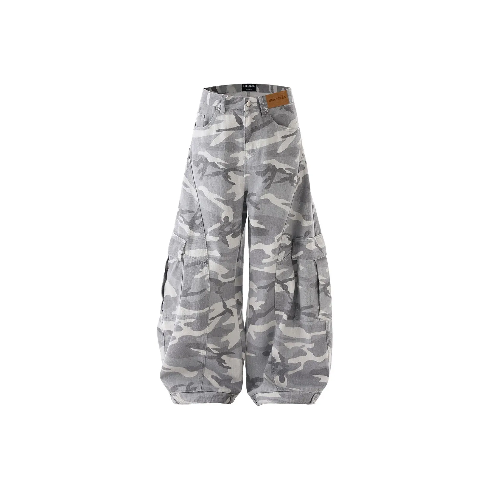 MOO&TONAL Снежный камуфляж Унисекс Джинсы