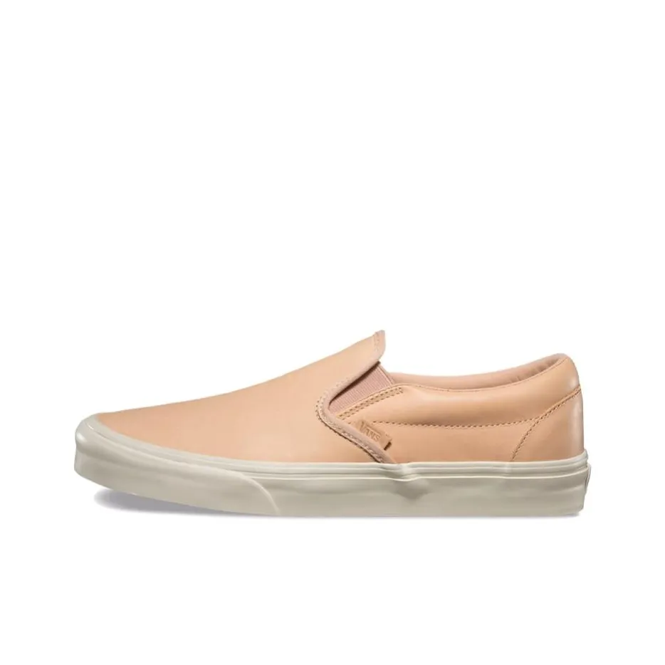 Vans Slip On Series Veggie Коричневый Низкий Топ Кеды Унисекс Розовый