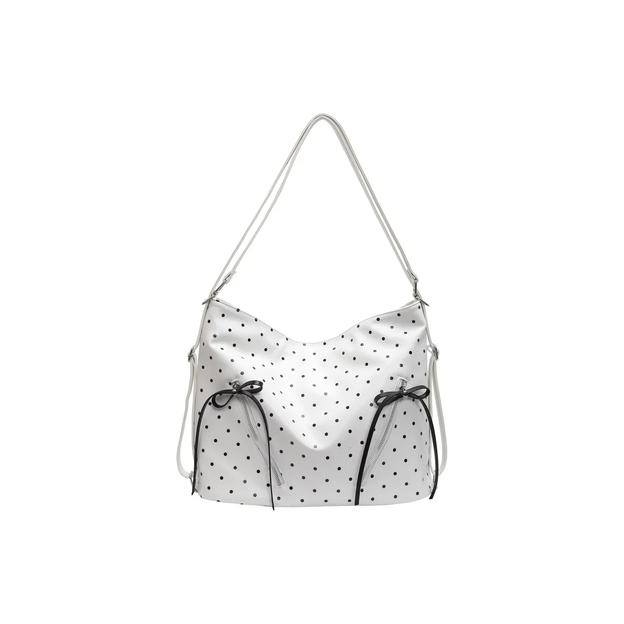 VERADONNA ПУ (полиуретан) Сумка через плечо Женская Белая Серебряная Черная