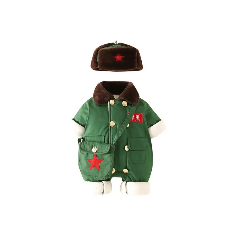 Деревянные дома Комбинезоны и ползунки Трехкомпонентный набор для малышей и детей дошкольного возраста