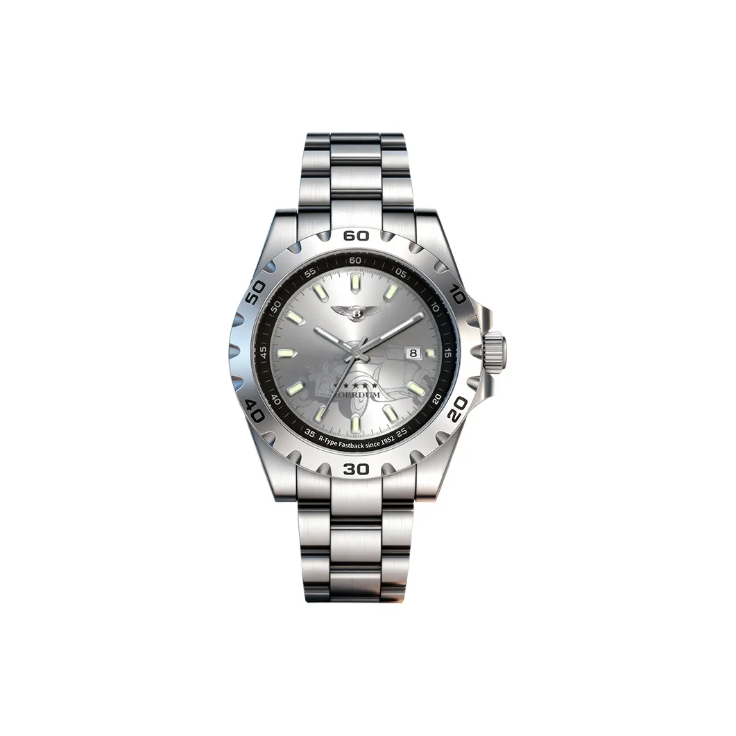 ROERDUM Bentley Механический механизм ремешок из нержавеющей стали мужские часы серый циферблат
